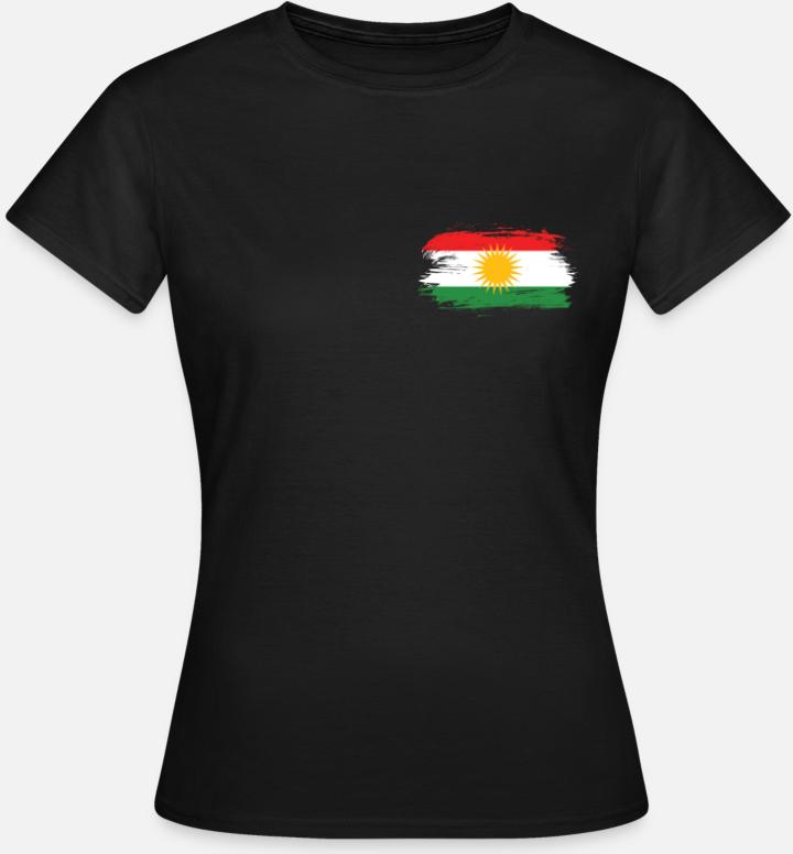 Women's T-shirt with Kurdistan flag