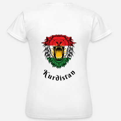 Women's T-shirt with Kurdistan flag